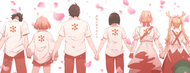 violet evergarden tooru kuriyama mirai momokawa inako oreki houtarou and etc kobayashi san chi no maidragon and etc drawn by dishwasher1910 c13851d54b32a70d38c5de11f43700e2