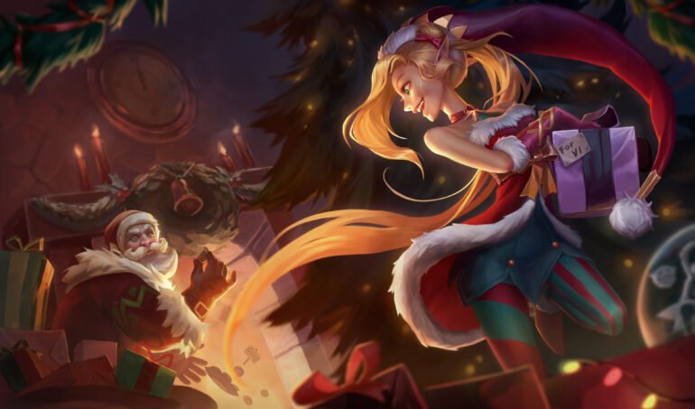 jinx xmas skin lol scaled