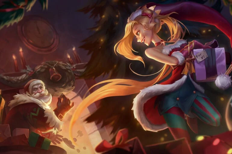 jinx xmas skin lol scaled