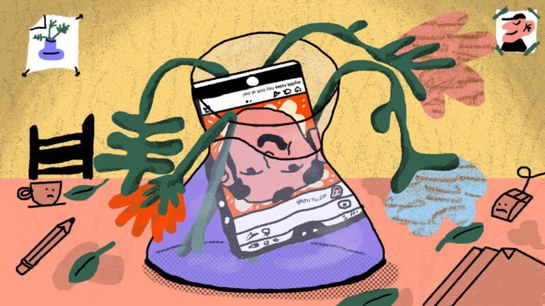 social media vs reality theme