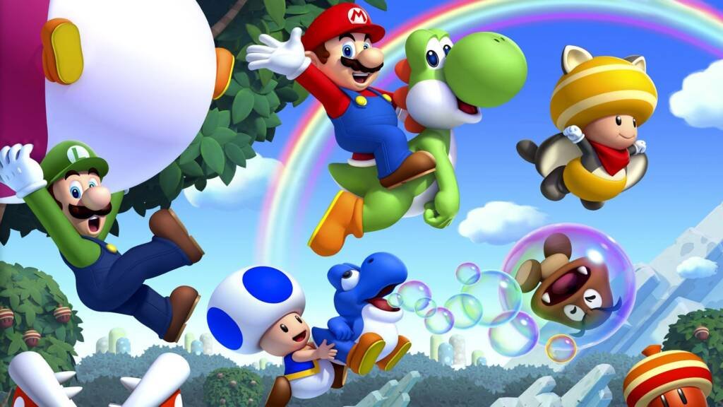 mario luigi and mushrooms
