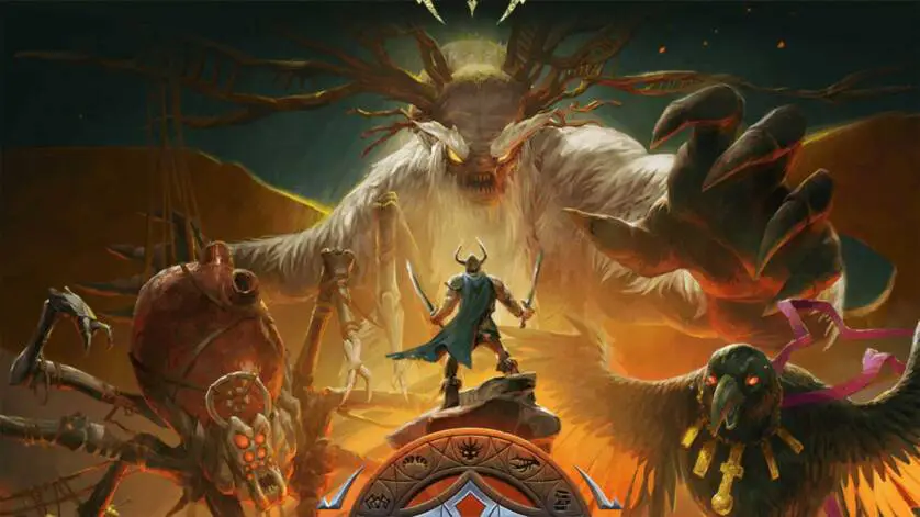Gods Will Fall boss and fighter