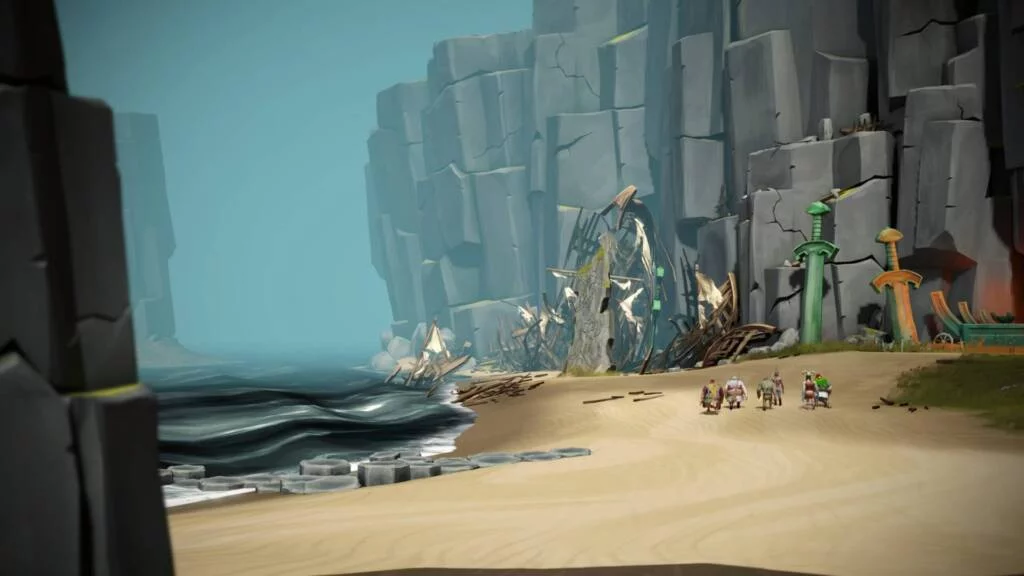 gods will fall boss scenery