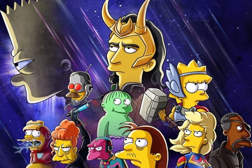 Simpsons x Loki Poster