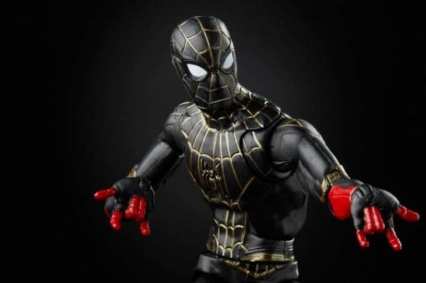 spider man suit black and gold