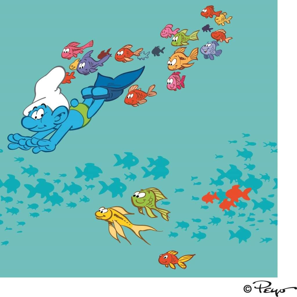 Smurf illustration